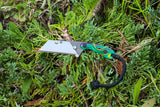 Banzelcroft Customs MEK, a custom titanium EDC knife with acrylic handle scales.