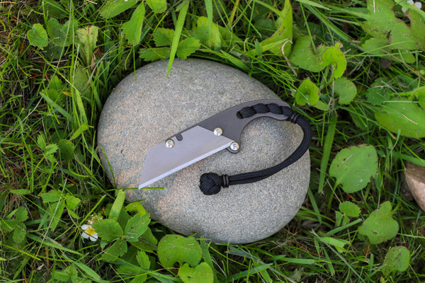 Banzelcroft Customs micro MEK. A custom titanium EDC utility knife.