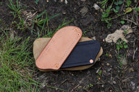 Coconut Husk Micarta w/ Canvas Micarta Liner MEK